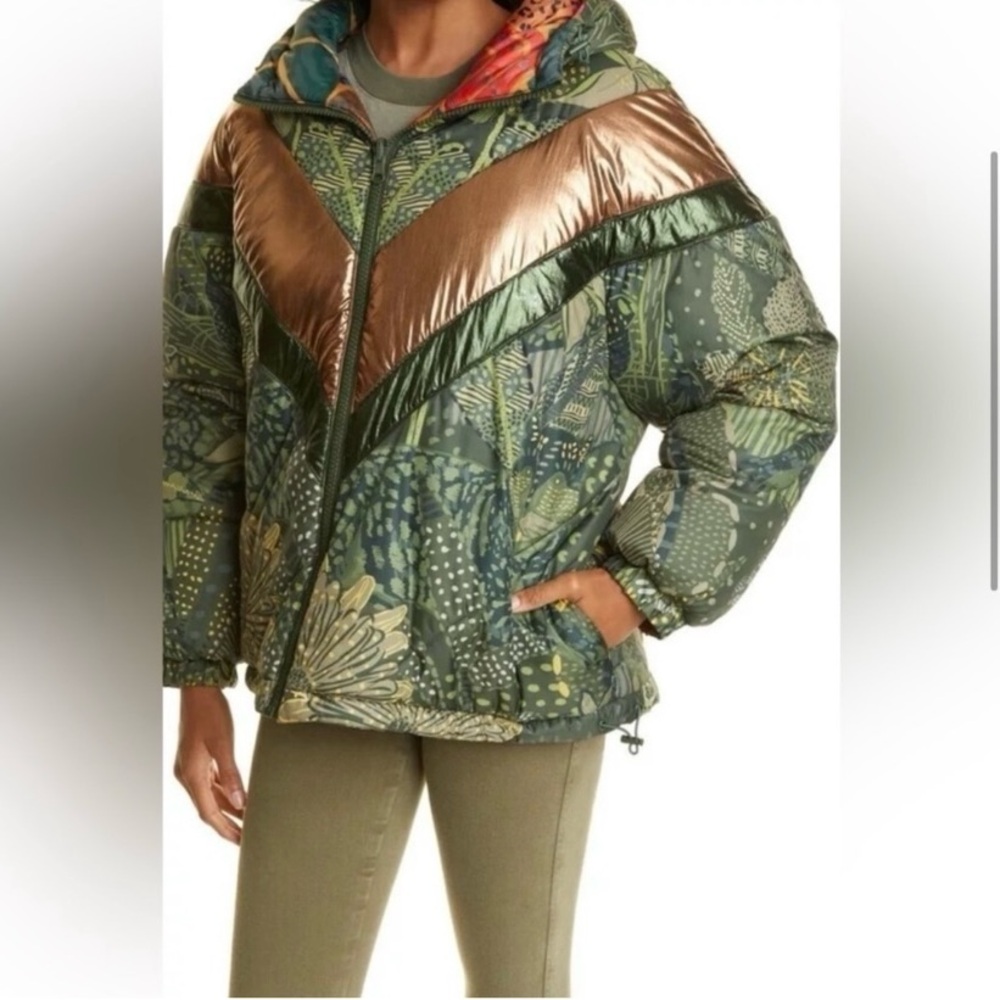FARM Rio reversible jacket Cool Leopard green - Picture 6 of 16